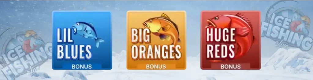 Ice fishing spielbonus.
